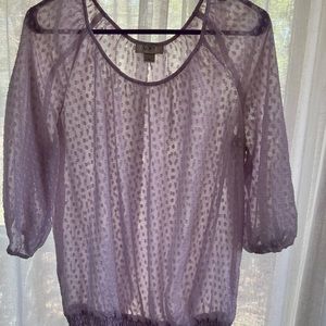Perfect for spring!  Purple LOFT top!